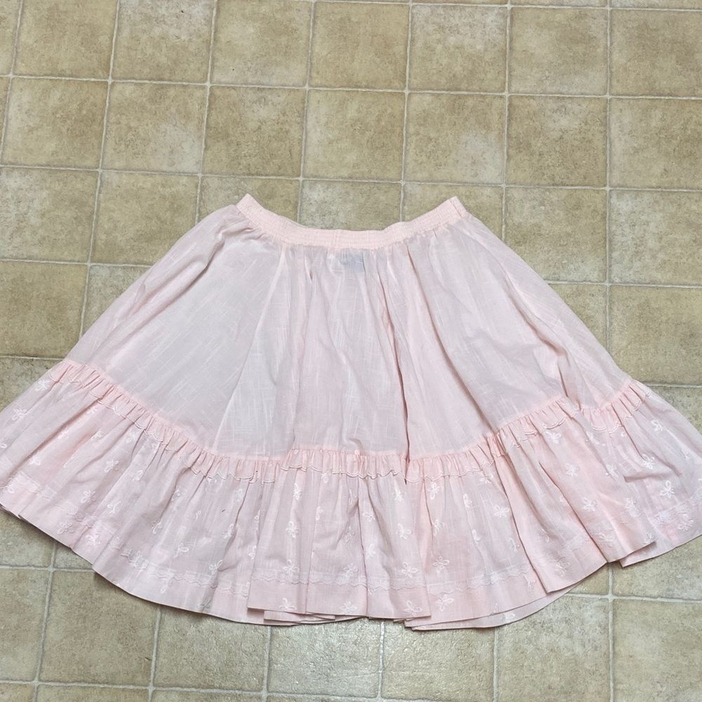 VTG, Rockmount Ranch WEAR Made In USA Chic Blush A-Line Skirt Size 28/30